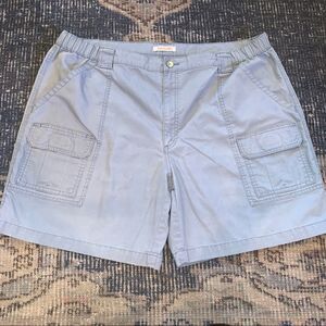 Savane Men's blue mirage cargo hiking elastic sides shorts 44